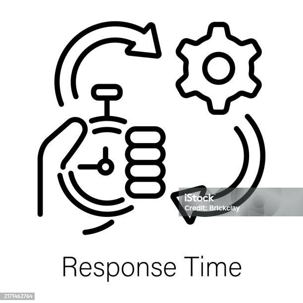 Response Time Stock Illustration - Download Image Now - Icon Symbol ...