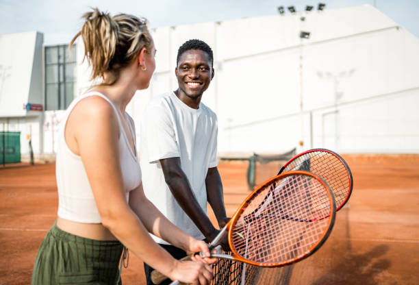 istock Happy tennis couple 2171472159