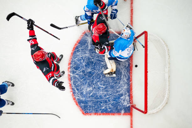 istock Celebration After a Goal in Intense Ice Hockey Match 2171478808