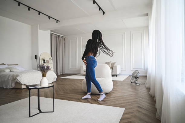 istock Young woman relaxing at bedroom. 2171480082