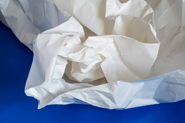 istock A large crumpled sheet of white paper. 2171481268