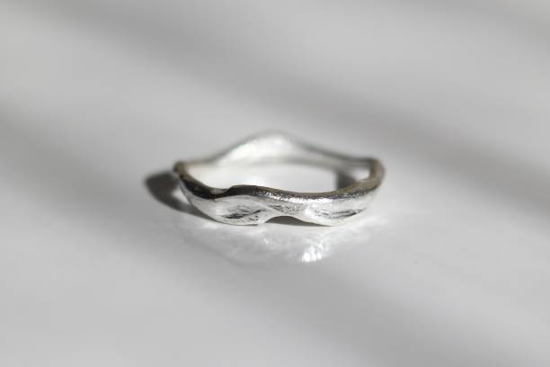 istock Stunning handmade silver ring with unique organic design, perfect for any occasion or gift. 2171485899