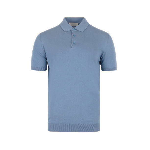 istock Blue male polo shirt 2171493971