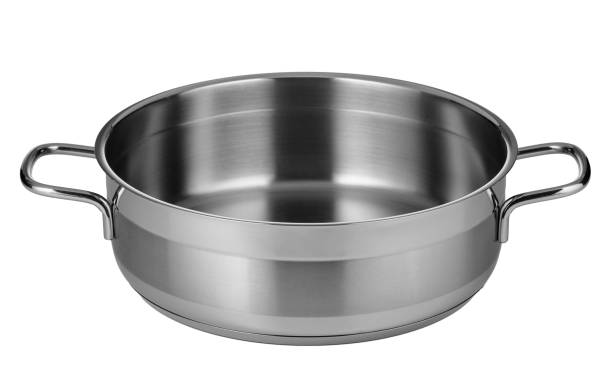 istock Stainless steel pot isolated on white background 2171500238