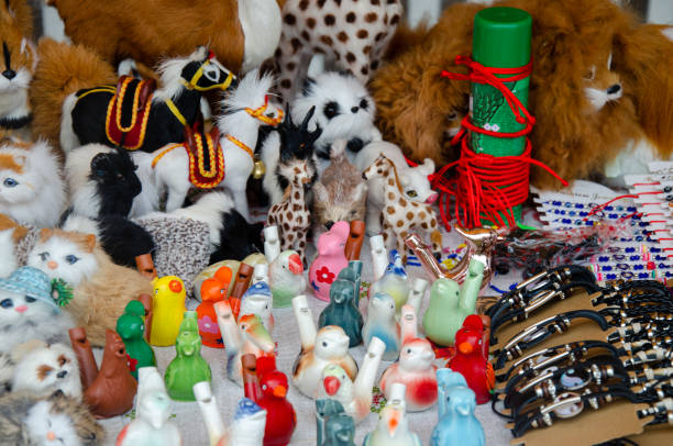 istock Handmade decorative soft knitted toys 2171513983
