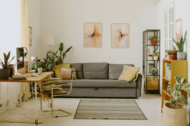 istock Living Room with Houseplants 2171514175