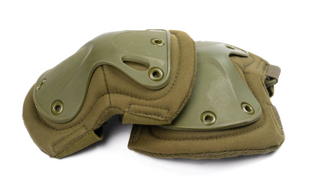 istock Military knee pads isolated on white background 2171519355