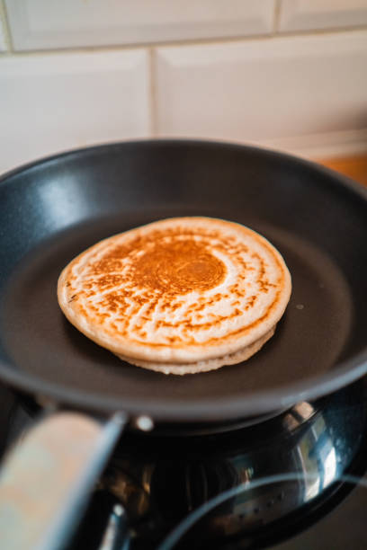 istock Delicious Pancake Gets Baked in a Frying Pan 2171522973