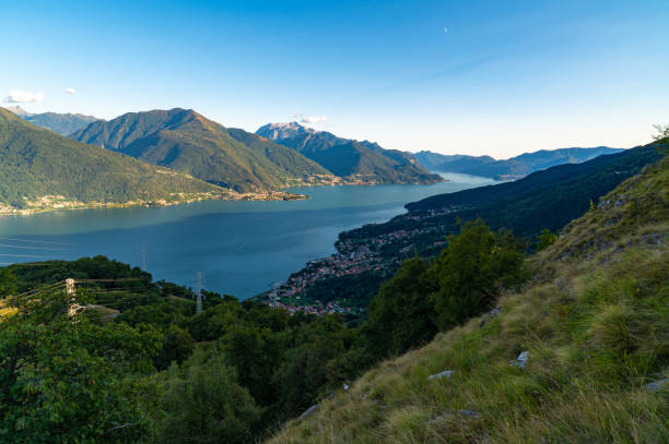 istock Panorama of Lake Como, looking south, from Musso. 2171523192