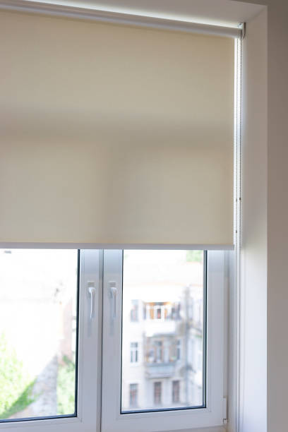 istock Blackout roller shade in the apartment 2171527535