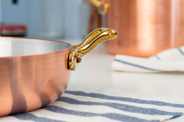 istock Clean cookware, utensils close up on table in modern kitchen 2171530879