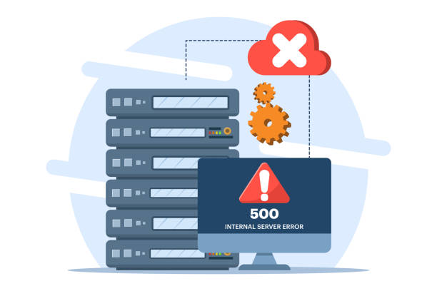 Concept 500 Internal server error, Website error, Network error, Cloud computing. Flat vector illustration for landing page, web design, banner, infographic. Concept 500 Internal server error, Website error, Network error, Cloud computing. Flat vector illustration for landing page, web design, banner, infographic. crash hosting stock illustrations