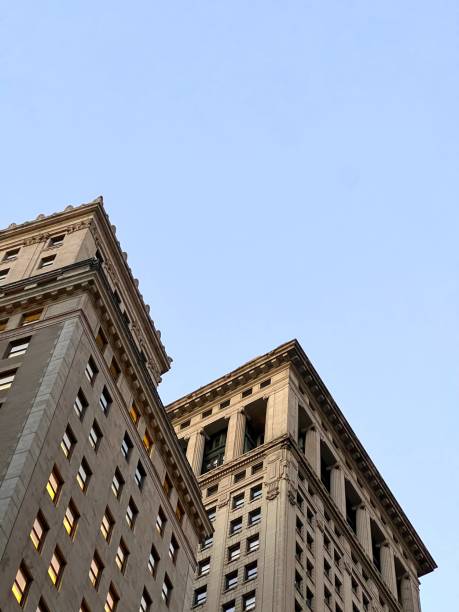 istock Towering Classical Buildings in New York Against a Clear Sky 2171535236