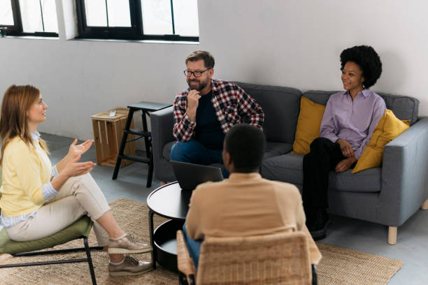 istock Diverse group of creative employees having a meeting at startup 2171578608