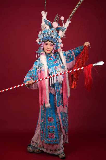 istock A Beijing opera actress is performing on stage 2171604298