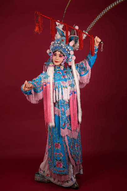 istock A Beijing opera actress is performing on stage 2171604303