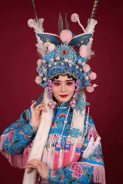 istock A Beijing opera actress is performing on stage 2171604337