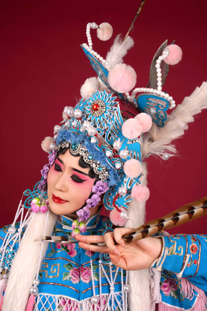 istock A Beijing opera actress is performing on stage 2171604350