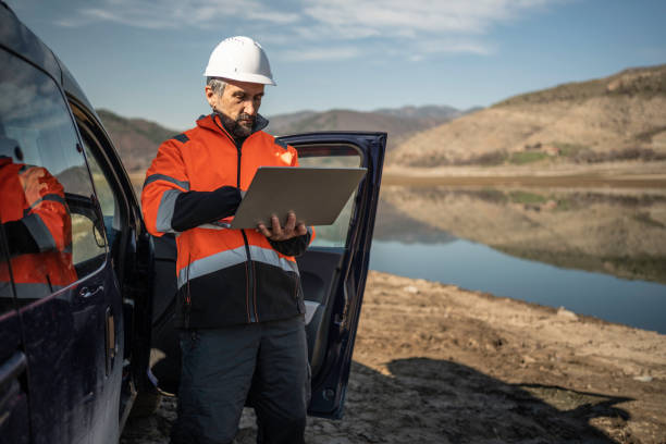 istock Hydroelectric Engineer Work Day. AI in Renewable Energy Systems. 2171605664