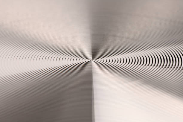 Round metal texture. Metal texture background. Extrem close-up. High resolution photo. Full depth of field.
