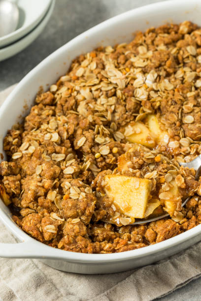 istock Homemade Autumn Apple Crisp Cobbler 2171609993