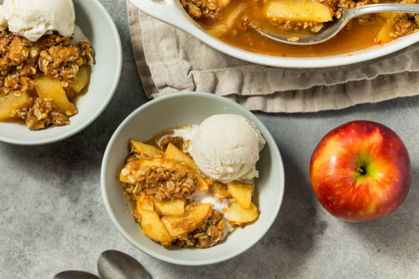 istock Homemade Autumn Apple Crisp Cobbler 2171610032