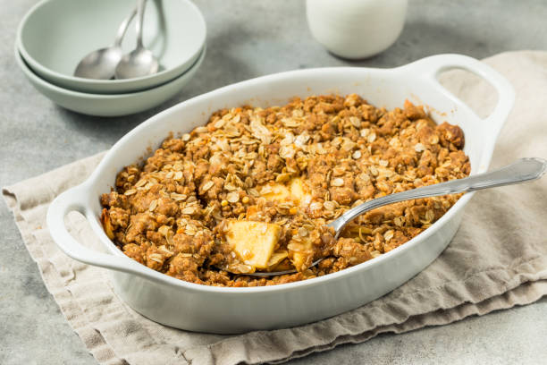 istock Homemade Autumn Apple Crisp Cobbler 2171610054