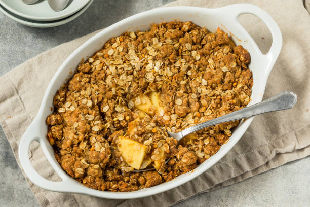 istock Homemade Autumn Apple Crisp Cobbler 2171610075