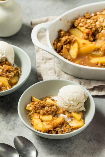istock Homemade Autumn Apple Crisp Cobbler 2171610102