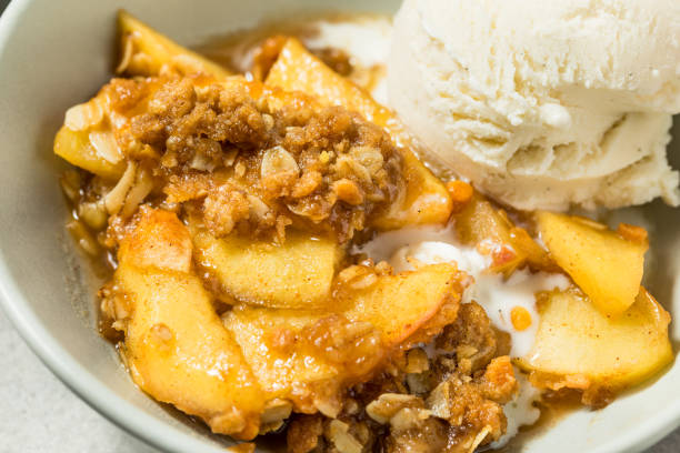 istock Homemade Autumn Apple Crisp Cobbler 2171610136