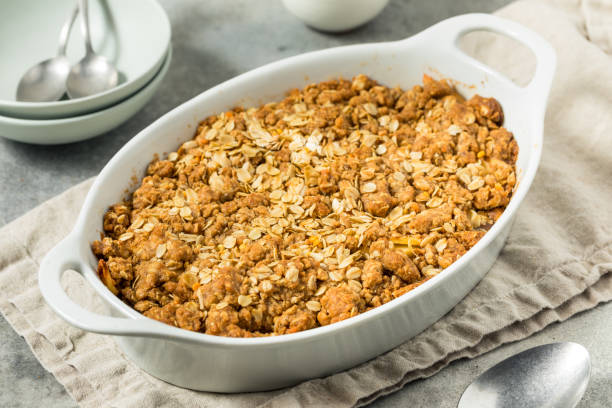 istock Homemade Autumn Apple Crisp Cobbler 2171610148
