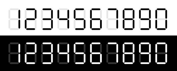 Clock Numbers Digital Drawing 3,400+ Digital Clock Numbers Stock Illustrations, Royalty-Free Vector ...