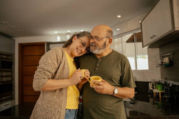 istock Mature couple together at home 2171617719