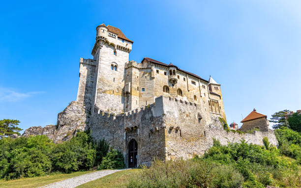 Maria Enzersdorf, Vienna, Austria - July 9, 2024: Burg Liechtenstein