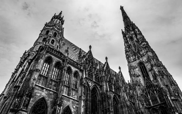 istock Domkirche St. Stephan in Vienna in Black and White 2171619249