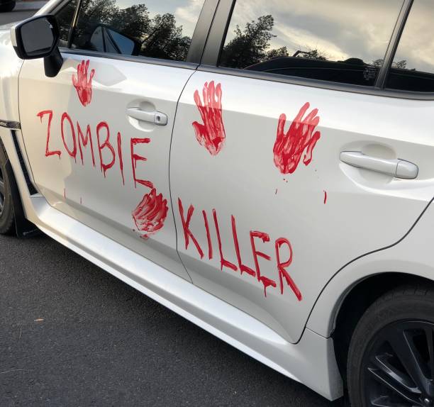 istock Close- up of zombie killer car 2171619998