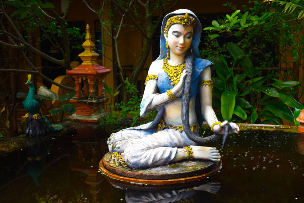 istock Wat Phra That Doi Phra Chan, Goddess Sculpture, Lampang, Thailand 2171634516