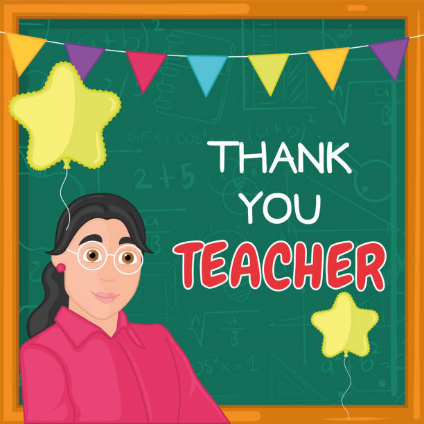 istock Thank you teacher poster World teacher day Vector 2171635646