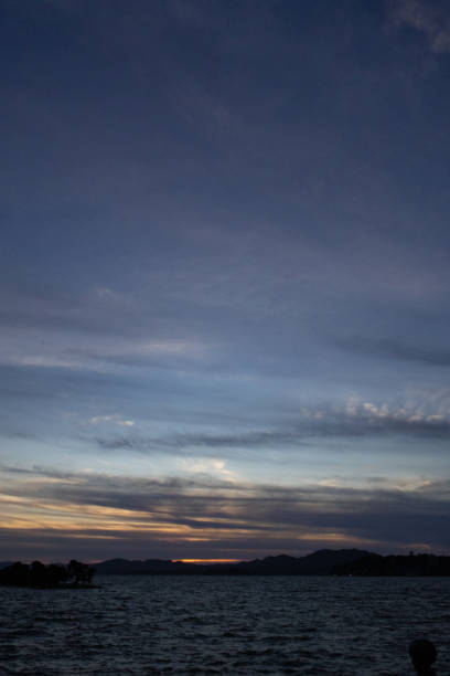 istock Beautiful sunset on the lake 2171638717