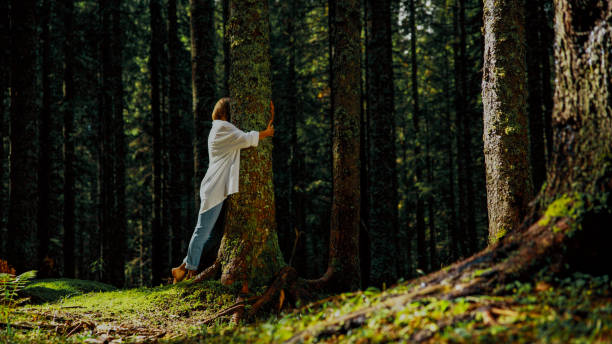 istock Caucasian Woman Embracing Nature 2171639522