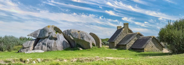istock Meneham, in Brittany, thatched cottage 2171639757