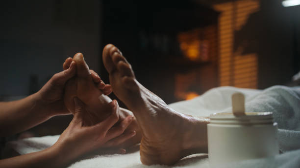 istock Relaxing Foot Massage at a Contemporary Spa 2171641962