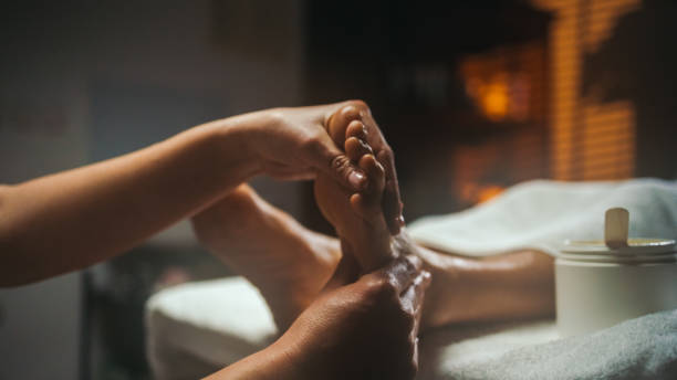 istock Soothing Foot Massage at Contemporary Spa 2171641969