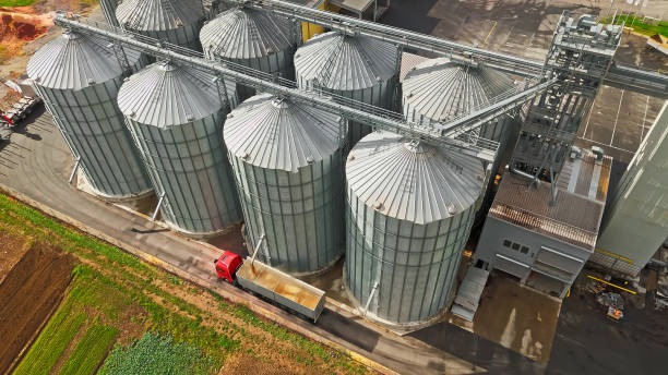 istock Industrial Corn Silo to Truck Transfer Process 2171642165