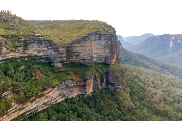 View of mountains and valleys, Budawangs, south coast, NSW, Australia.