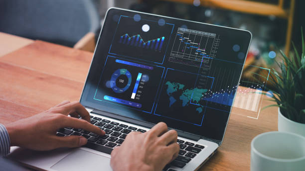 istock Analyst working in Business Analytics and Data Management System to make report with KPI and metrics connected to database. Corporate strategy for finance, operations, sales, marketing. 2171648899