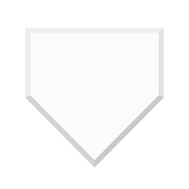 Baseball home plate icon. Vector. Baseball home plate icon. Editable vector. home plate stock illustrations