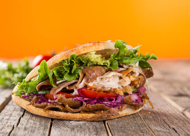 istock Close up of kebab sandwich 2171659342
