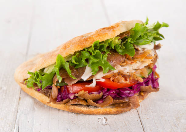 istock Close up of kebab sandwich 2171659357