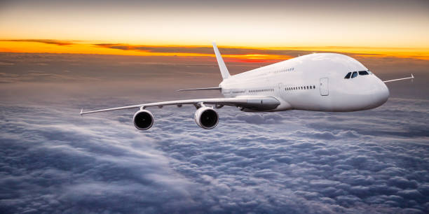 istock Commercial airplane flying above clouds 2171659579